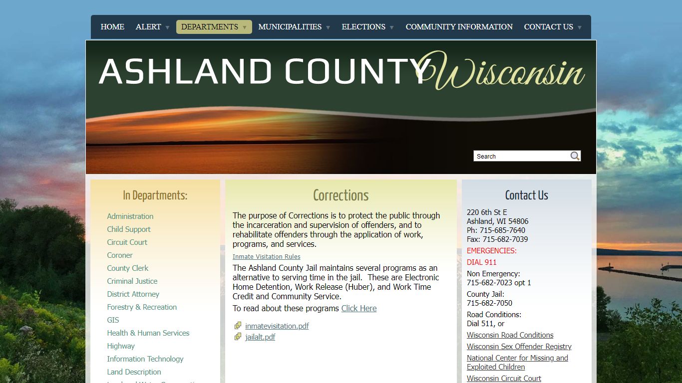 Corrections - Ashland County, WI